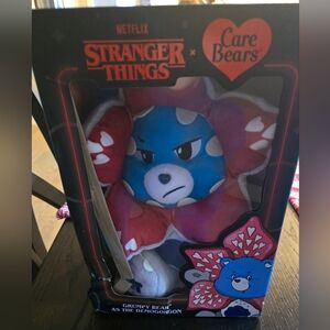 New! 🔥 12" Netflix Care Bears x Stranger Things Grumpy Bear as Demogorgon Plush